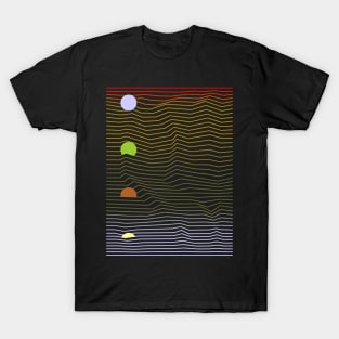 Sunset process in landscape T-Shirt